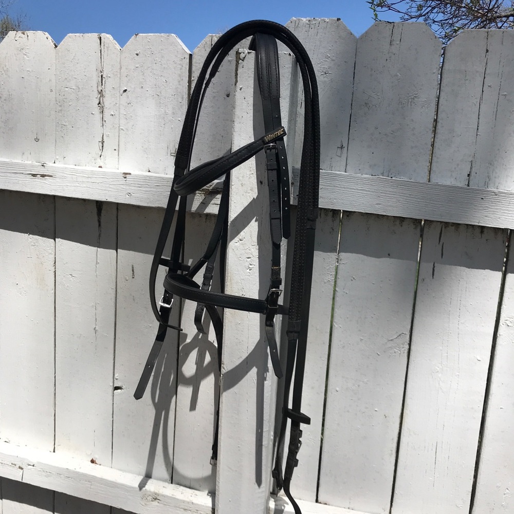 Black Cob Sized Wintec Horse Bridle w/ reins